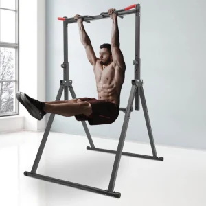 Adjustable Pull-Up and Dip Power Tower – 440 lb Capacity